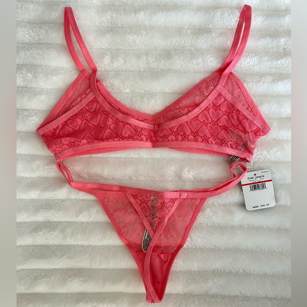 Intimately Free People | NWT Kelly Set Pink Ruby - Picture 3 of 5